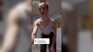 Sexy TikTok Girls: Fit girl showing off #nippy #1