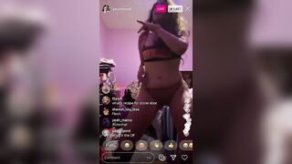 Sexy TikTok Girls: Yesismood on tiktok got wild on her insta live ♥️♥️ #4