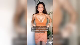 Sexy TikTok Girls: Oriental Cleavage #3