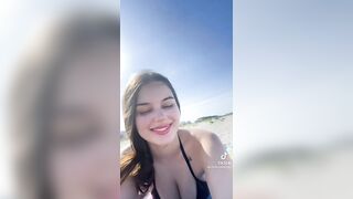 Sexy TikTok Girls: shaking ass at the beach #1