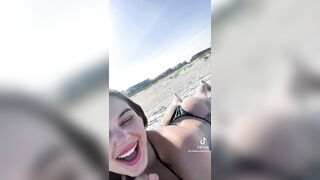 Sexy TikTok Girls: shaking ass at the beach #2