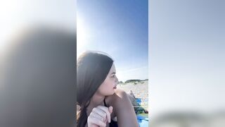 Sexy TikTok Girls: shaking ass at the beach #3