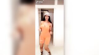 Sexy TikTok Girls: Orange bounce #2