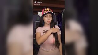 Sexy TikTok Girls: pink seethrough shirt #4