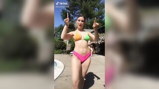 Sexy TikTok Girls: Colourful @skyewaarrrddd #2