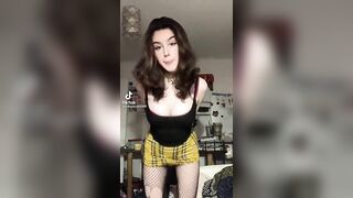 Sexy TikTok Girls: Leaning forward to give a nice view #2