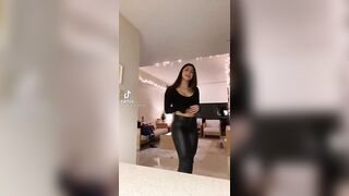 Sexy TikTok Girls: Leather booty #1