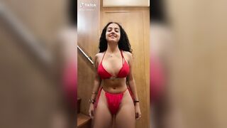 Sexy TikTok Girls: Sexy red bikini #2