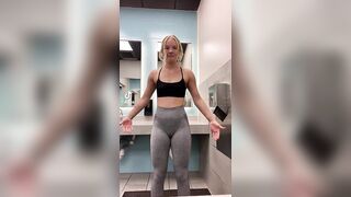 sexy gym teen with tight sexy ass