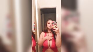 Sexy TikTok Girls: Milk Lady in Red #2