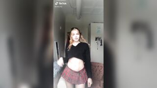 Sexy TikTok Girls: Lil ahegao schoolgirl #1