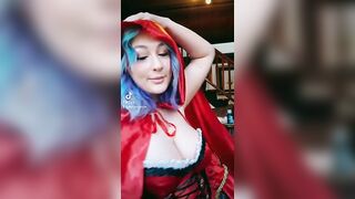 Sexy TikTok Girls: Lil red got bouncyyy DDs #1