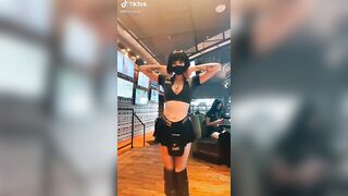 Sexy TikTok Girls: Goth Hooters #1