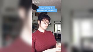 Sexy TikTok Girls: Goth Librarian #1