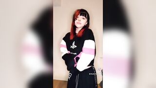 Sexy TikTok Girls: Goth skirt #3