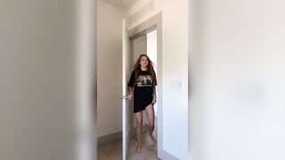 Sexy TikTok Girls: Skylar getting into uniform for us #1