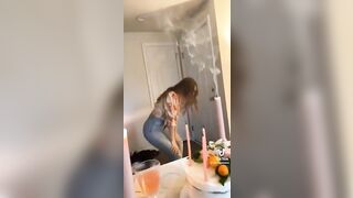 Sexy TikTok Girls: That’s one way too blow out the candles.. #4