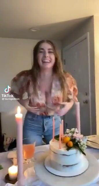 That’s one way too blow out the candles..