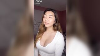 Bouncy busty Asian