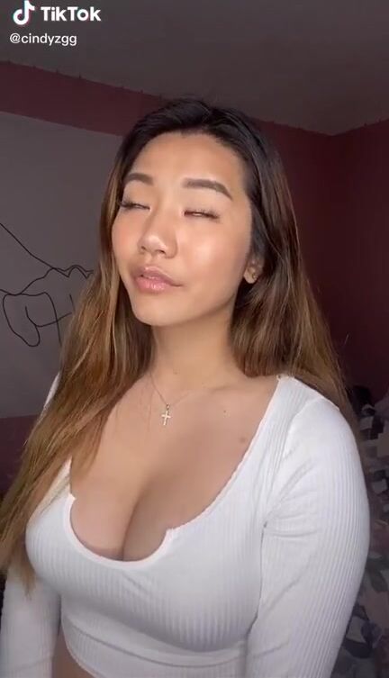 Bouncy busty Asian