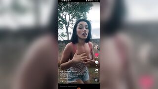 Tiktok Nipslips: Slight slip, she has a bunch of videos that come close too. #3