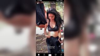 Tiktok Nipslips: Cold nips in the forest ♥️♥️ #1