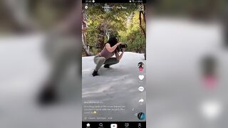 Tiktok Nipslips: Cold nips in the forest ♥️♥️ #4