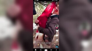 Tiktok Nipslips: Cold nips in the forest ♥️♥️ #2