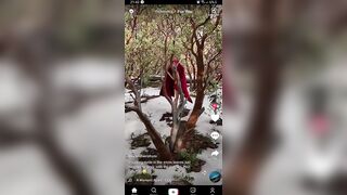 Tiktok Nipslips: Cold nips in the forest ♥️♥️ #3