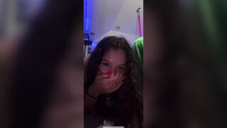 Tiktok Nipslips: Best clip I could from her TikTok live #2