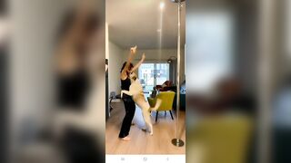 Dog helps with a boob slip on TikTok Live