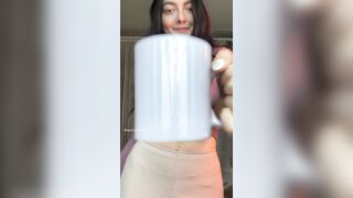 Hot TikTok: a cup of coffee with a snack ♥️♥️ #2