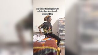TikTok Girls: The Aunt Was Flabbergasted with her twerking ♥️♥️ #3