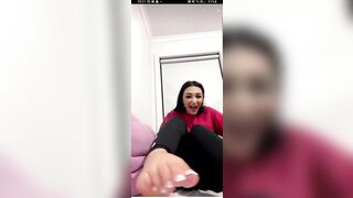 TikTok Feet: some random on live ♥️♥️ #4