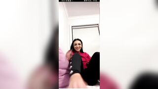 TikTok Feet: some random on live ♥️♥️ #2