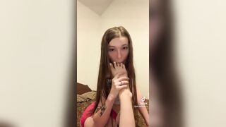 TikTok Feet: Do my soft soles make your dick hard? ♥️♥️ #4