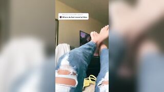 TikTok Feet: more white toes #3