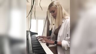 Sexy TikTok Girls: Wanna learn how to play piano? #3