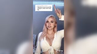 Sexy TikTok Girls: Tutorial on how to touch the ceiling #4