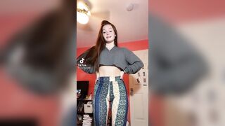 Sexy TikTok Girls: Can't resist a ginger in those pants #1