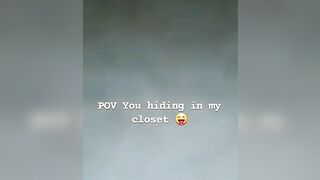 wanna hide in my dresser until he's gone ? ????