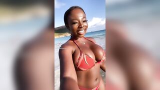 Sexy TikTok Girls: Black goddess with massive melons #4