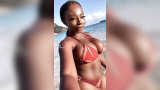 Sexy TikTok Girls: Black goddess with massive melons #3