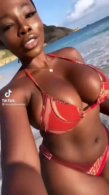 Black goddess with massive melons
