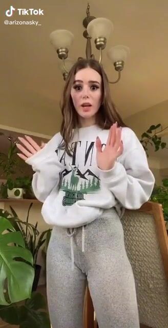 There is definitely someone behind her