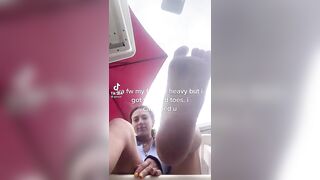 TikTok Feet: beach soles ♥️♥️ #2