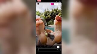 TikTok Feet: @heyjennalee clip from Instagram live. #4