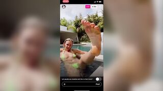 TikTok Feet: @heyjennalee clip from Instagram live. #3