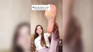 TikTok Feet: @paulita_soles sock removal #4