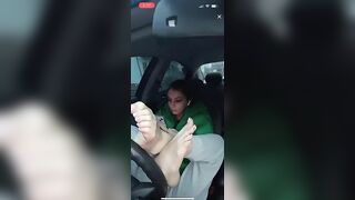 TikTok Feet: Girl on TikTok live #4